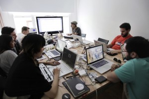 The digital shift creates opportunities for Do-It-Yourself and Do It With Others: European Souvenirs artists at work, Istanbul, May 2012.